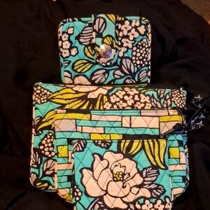 Floral Patterned Wallet And 3pk Set